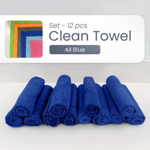 Heavy-Duty|Ultra Absorbent 12pcs Heavy-Duty Microfiber Cleaning Cloths