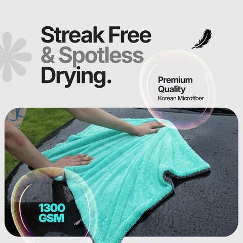 Extra Large Pack of 2 Double Twisted Loop Quick-Drying Towel