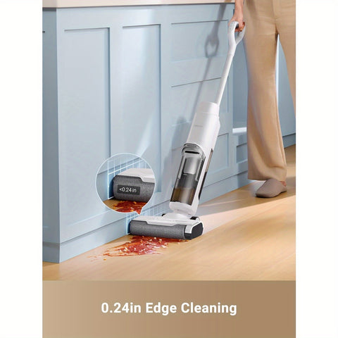 DREAME K10 Plus Cordless Wet\u002FDry Vacuum Cleaner and Mop - Lightweight (8.38lbs), Self-Washing System, 30min Runtime, Powerful Suction & Twin Scraper for Hardwood, Tile, Linoleum Floors - Ideal for Home, Office, Kitchen, Bathroom - Certified Refurbish