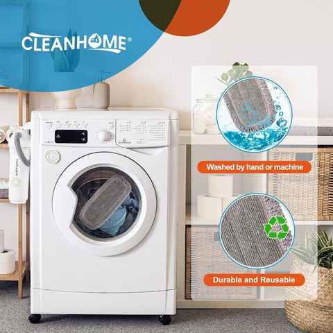 Mirofiebr Dust Mop with 7pcs Washable Mop Pads and Extendable 55u201D Long Handle, Multifunction Floor Mop Hardwood, Marble, Laminate, Tile Floor Mopping, Floor Mop with Bucket Set, Mop Set, Mop with Bucket, Floor Cleaning, Hardwood Floor Care