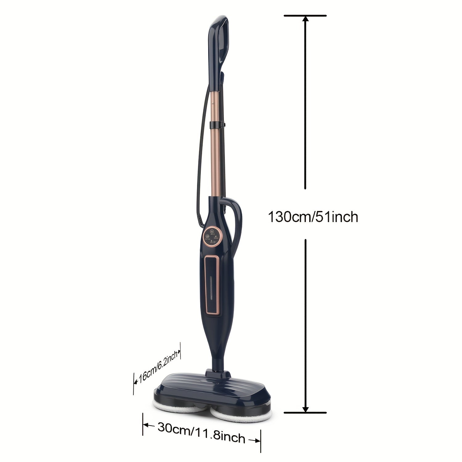 VM6 Steam Mop with Rotating Mop Pads, 10-in-1 Spin Steam Blaster Technology, 3 Steam Modes & LED Headlights for Laminate & Marble Floors, Steam Mops For Floor Cleaning, Floor Cleaning Mop, Swivel Mop, Floor Cleaning Mops, Flat Mops For Floor Cleaning, Spr