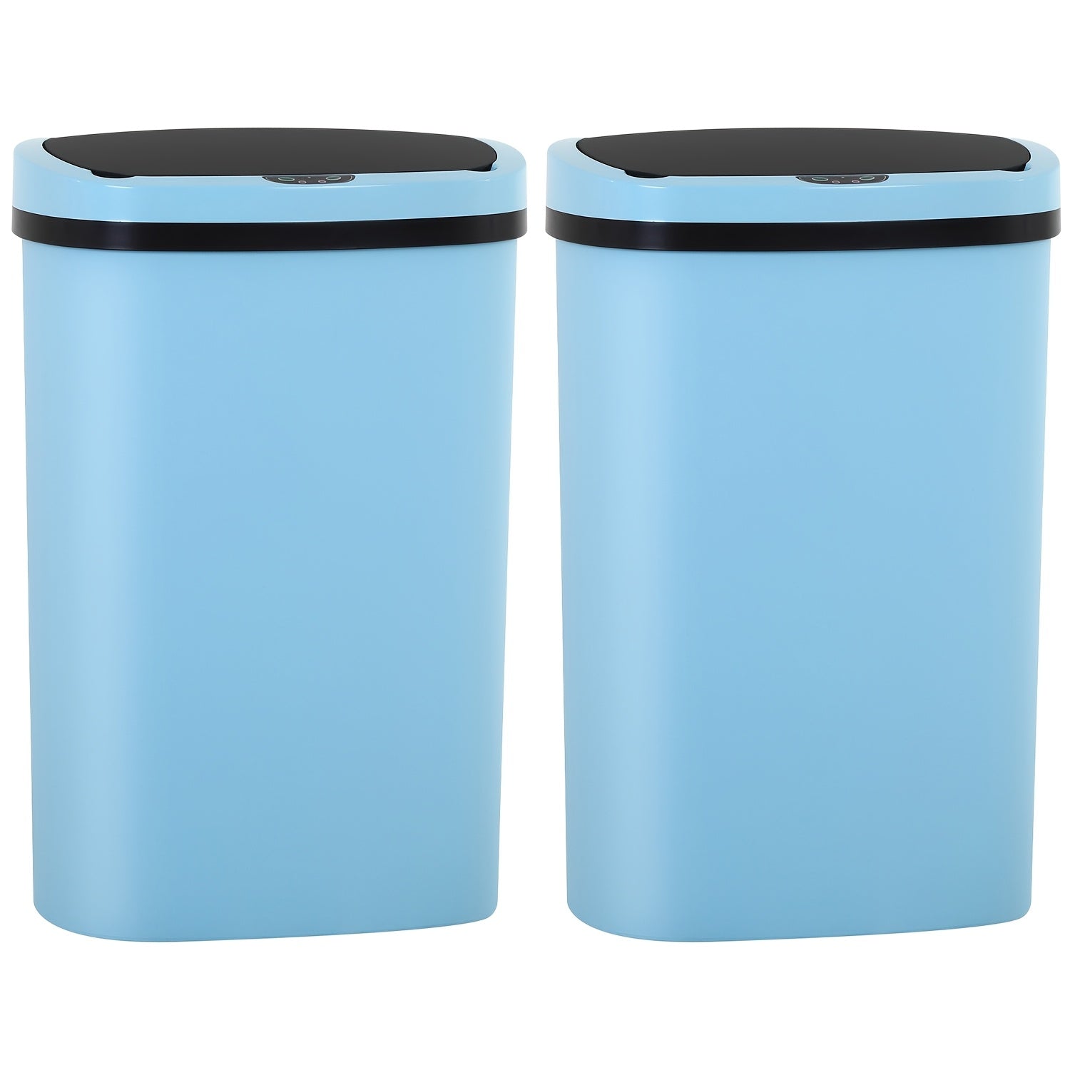 13 Gallon Touchless Trash Can & Garbage Cabinet with Automatic Sensor - Kitchen, Bathroom, Living Room, Office Organizers with Lid, Home Storage Accessories, Plastic Waste Bin for Efficient Organization