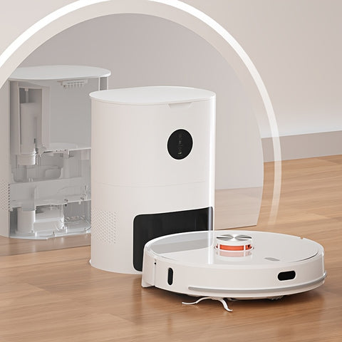 Lydsto S1 MAX Robot Vacuum and Mop Combo - All-in-One Sweeping, Mopping, Vacuuming with 8000Pa Powerful Suction, Auto Telescoping Mop, App & Voice Control, 40-Day Runtime, WiFi, for Hardwood, Tile, Linoleum Floors - Ideal for Home, Office, Pet Owners - Co