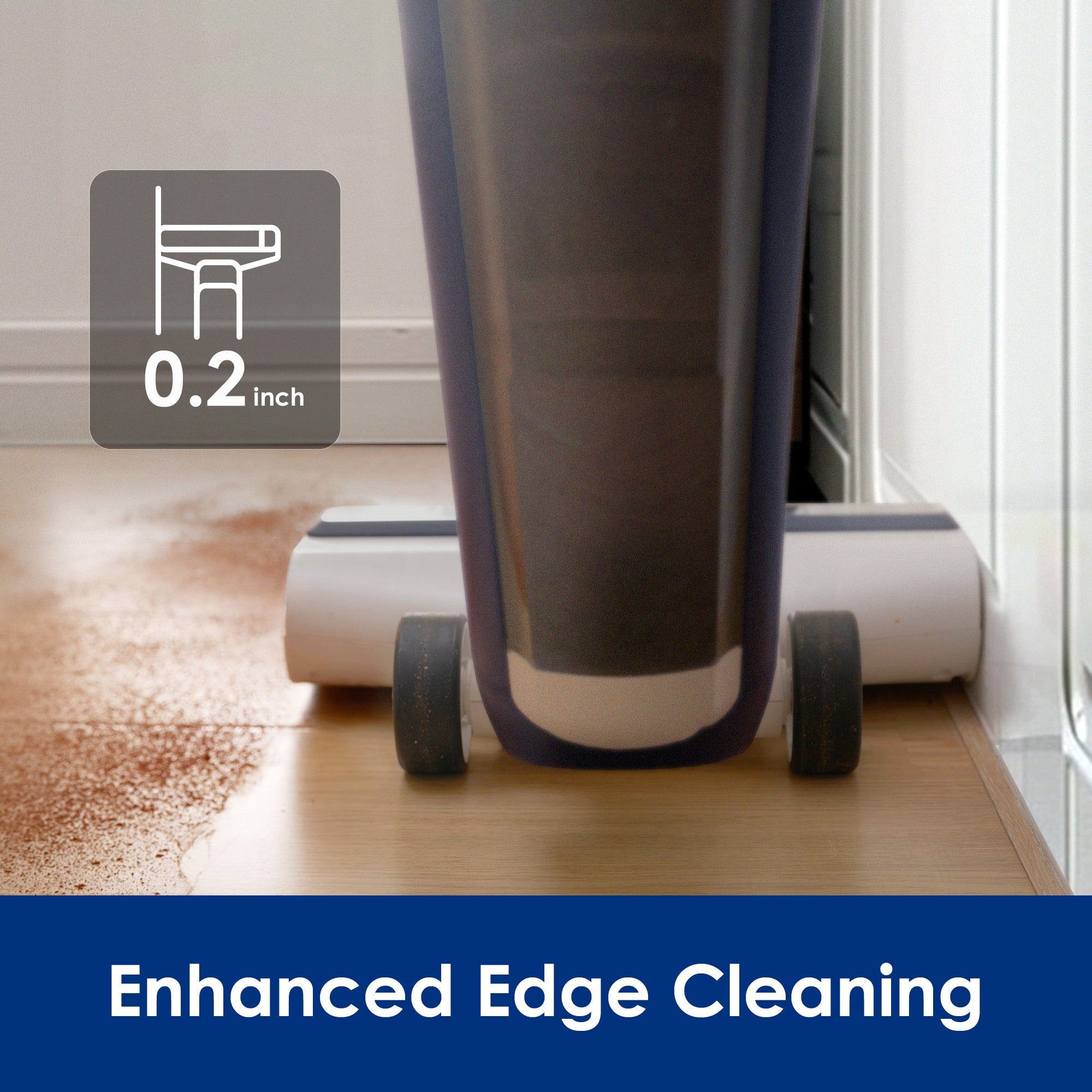 Tineco iFLOOR 5 Breeze Complete Wet Dry Vacuum, One-Step Cleaning for Hard Floors, Edge Clean, Auto Self-Cleaning, Lightweight & Cordless Design, Blue