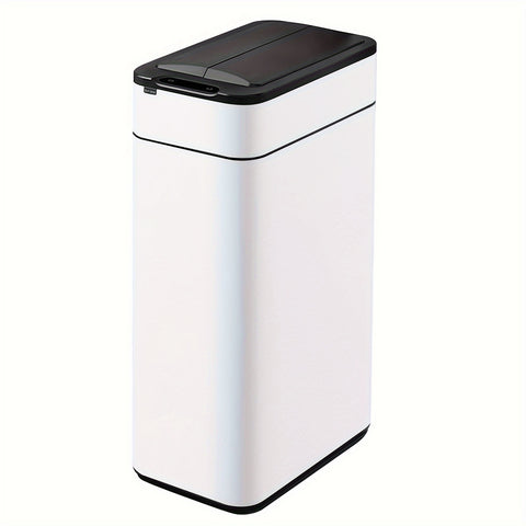 ELPHECO Kitchen Trash Can Automatic Trash Can with Butterfly Lid, Brushed Stainless Steel Finish, Motion Sensor Garbage Can for Kitchen, Office, Living Room, 2 AA for 10.6 Gallon, 3 AA for 16 Gallon