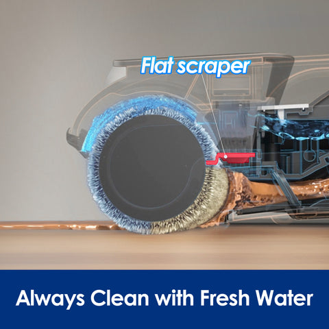 Tineco iFLOOR 5 Breeze Complete Wet Dry Vacuum, One-Step Cleaning for Hard Floors, Edge Clean, Auto Self-Cleaning, Lightweight & Cordless Design, Blue