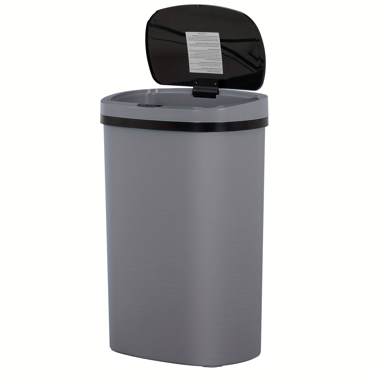 13 Gallon Touchless Trash Can & Garbage Cabinet with Automatic Sensor - Kitchen, Bathroom, Living Room, Office Organizers with Lid, Home Storage Accessories, Plastic Waste Bin for Efficient Organization