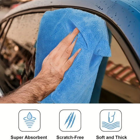 30pcs 15.75X15.75inch 500GSM Ultra Absorbent Car Wash Microfiber Towels - Soft