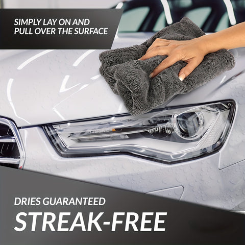 Large Microfiber Car Drying Towel - Ultra Absorbent, Scratch-Free, Fade-Resistant