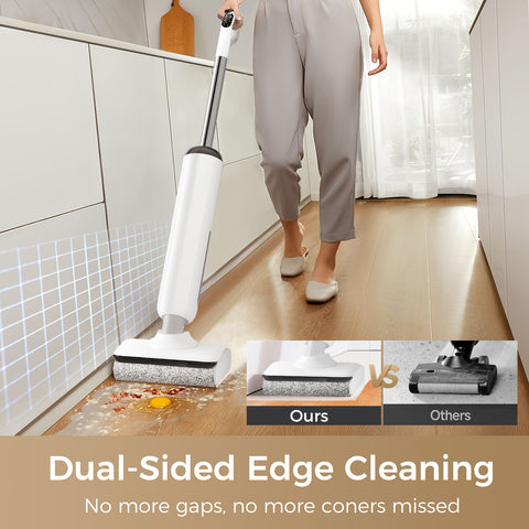 Cordless Wet Dry Vacuum Lightweight & Cordless Wet And Dry Vacuum Cleaner | Wet Dry Vacuum Cordless Floor Cleaner And Mop One-Step Cleaning for Hard Floors, Self-propelled Vacuum Mop Assembly, Refreshed Home