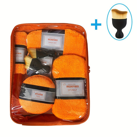 All-in-One Car Wash Kit 11+1pc Car Cleaning Kit | 11pcs Microfiber Cloths