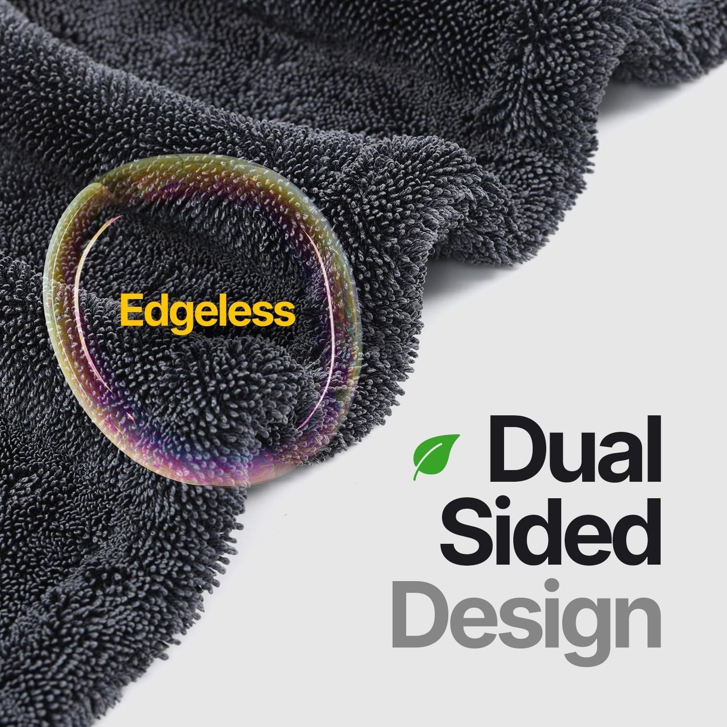 Extra Large Pack of 2 Double Twisted Loop Quick-Drying Towel