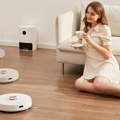 Lydsto S1 MAX Robot Vacuum and Mop Combo - All-in-One Sweeping, Mopping, Vacuuming with 8000Pa Powerful Suction, Auto Telescoping Mop, App & Voice Control, 40-Day Runtime, WiFi, for Hardwood, Tile, Linoleum Floors - Ideal for Home, Office, Pet Owners - Co