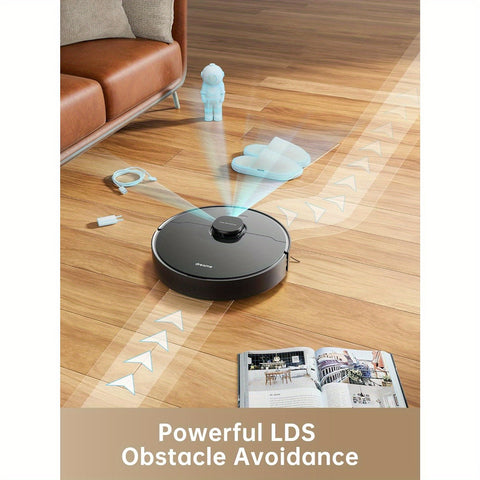 Dreametech D10s Pro Robot Vacuum and Mop Combo, Powerful 5000Pa Suction, AI-Powered Obstacle Recognition, 280mins Runtime, Robot Vacuum Cleaner Compatible with Alexa, Perfect for Pet Hair, Carpets