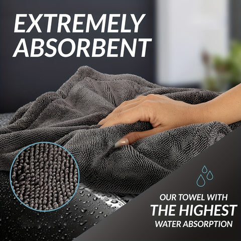 Large Microfiber Car Drying Towel - Ultra Absorbent, Scratch-Free