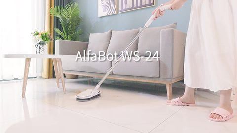 Cordless Electric Mop, Electric Spin Mop, Floor Cleaner with LED Headlight and Water Spray, Powerful Spin Mop with Water Tank for Hardwood, Tile Floors, Quiet Cleaning & Waxing