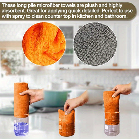 6pcs Microfiber Towels 6pcs Super Absorbent Ultrafine Microfiber Towels | Car Detailing and Home Cleaning