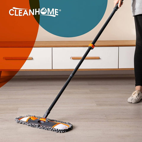 Mirofiebr Dust Mop with 7pcs Washable Mop Pads and Extendable 55u201D Long Handle, Multifunction Floor Mop Hardwood, Marble, Laminate, Tile Floor Mopping, Floor Mop with Bucket Set, Mop Set, Mop with Bucket, Floor Cleaning, Hardwood Floor Care