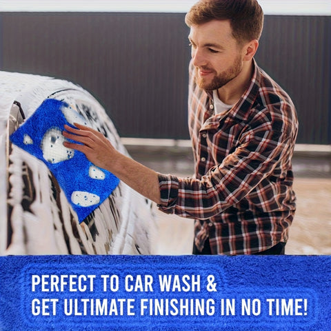 Pack of 6 Thick Edgeless Microfiber Towel – Ultra-Soft & High Absorbency – Ideal for Car Detailing