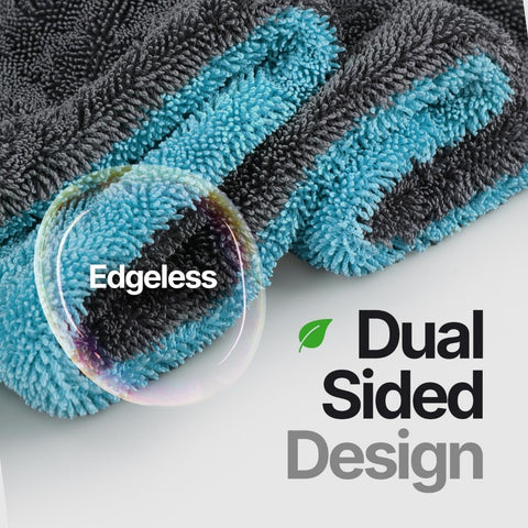Extra Large Dual-Sided Quick-Dry Microfiber Towels - High Absorbency, No Leave-Ehind