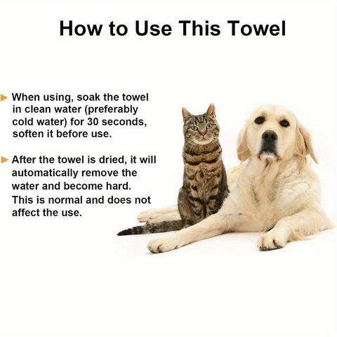 4pcs Quick-Drying Pet Towels 4pcs Quick-Drying Absorbent Faux Chamois Pet Towels - Soft