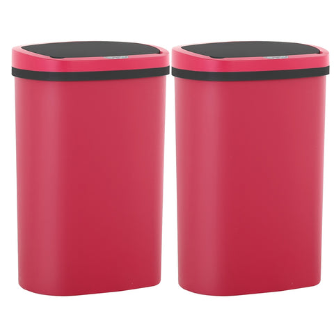 13 Gallon Touchless Trash Can & Garbage Cabinet with Automatic Sensor - Kitchen, Bathroom, Living Room, Office Organizers with Lid, Home Storage Accessories, Plastic Waste Bin for Efficient Organization