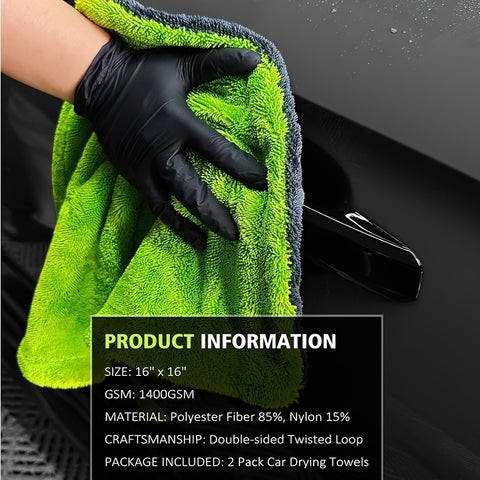 2-Pack Car Drying Towels, 16\